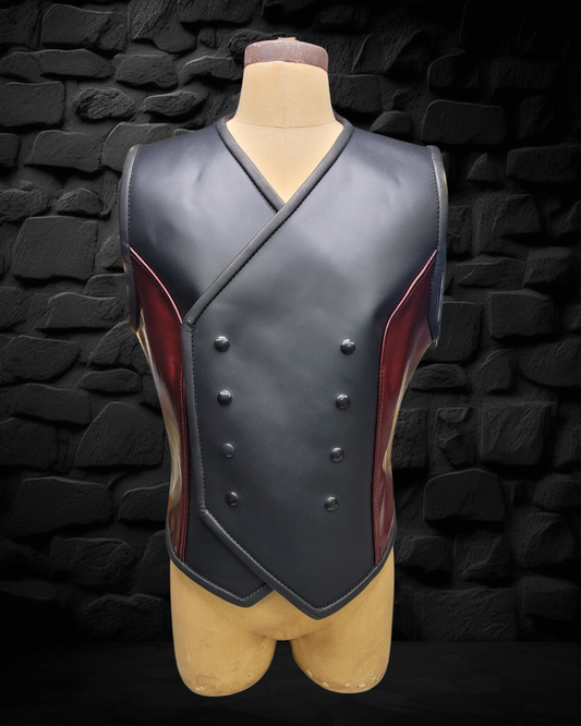 Double-Breasted Corset Vest