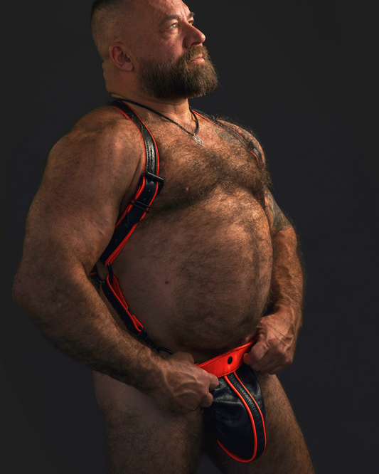 Suspender Harness & Strapless Cod Piece Jock