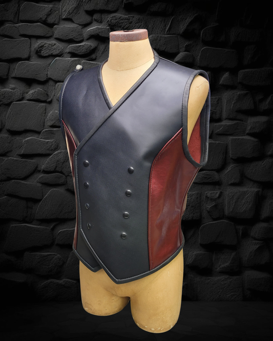 Double-Breasted Corset Vest